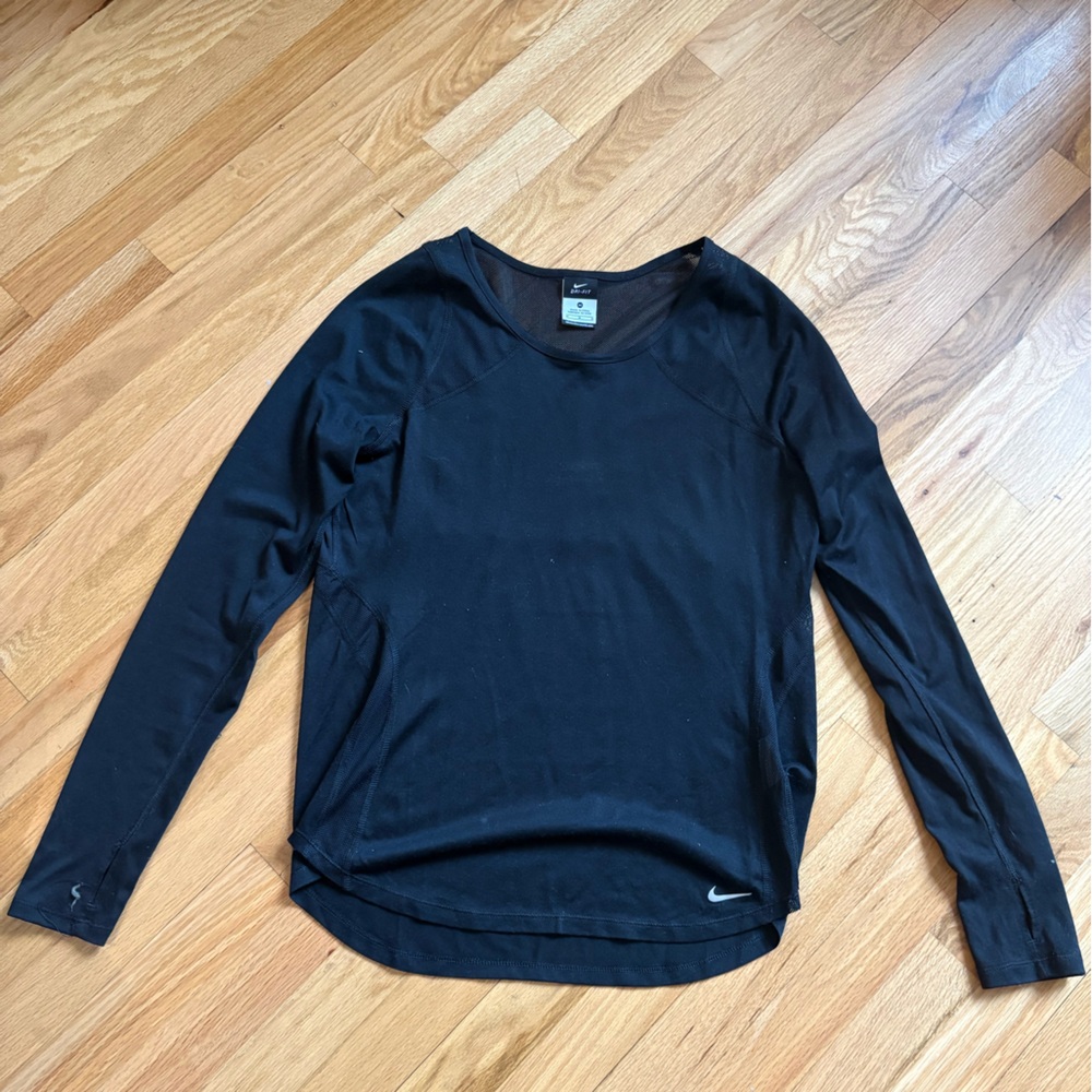 Nike Dri-FIT Black Mesh Top